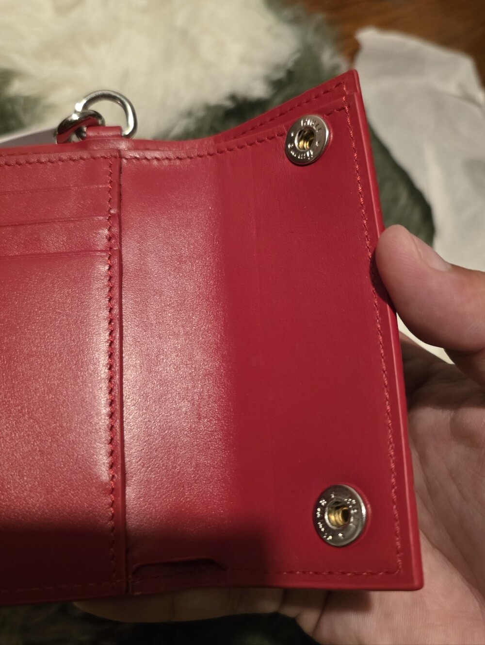 Supreme - Leather Chain Wallet | Red - Picture 5 of 8
